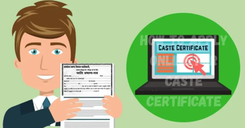how to apply online for caste certificate